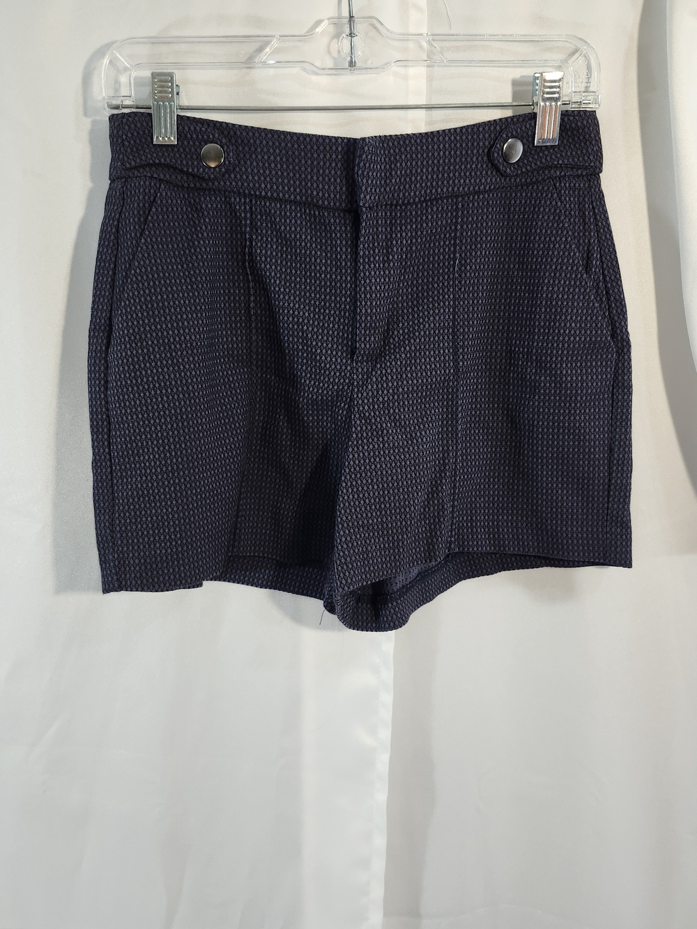Maurices Navy Textured High-Rise Women's Shorts